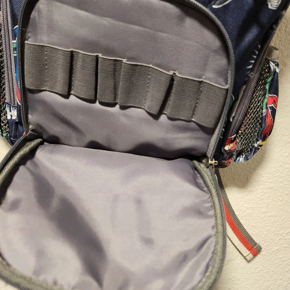 Pottery Barn Kids Superhero Backpack - Blue and Red